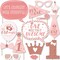 Big Dot of Happiness 1st Birthday Little Miss Onederful - Girl First Birthday Party Photo Booth Props Kit - 20 Count